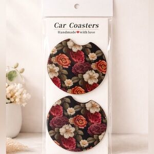 Floral Pattern Car Coasters